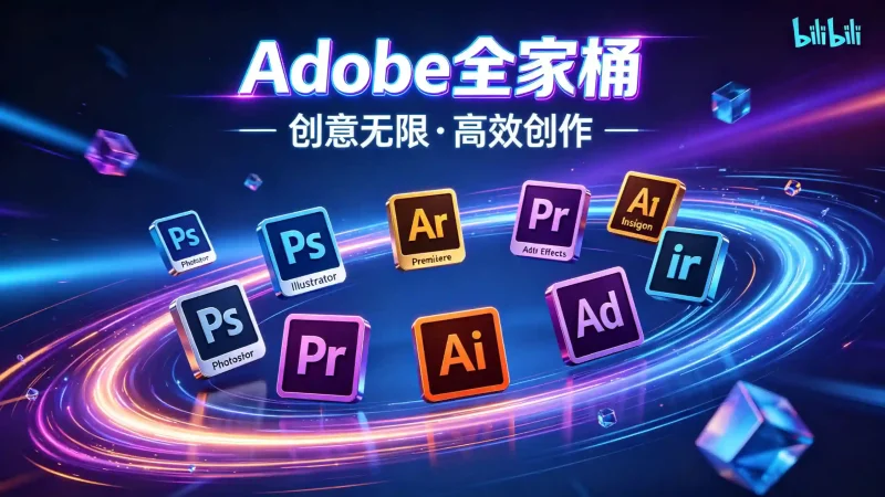 2026最新版Adobe全家桶合集PS、PR、LR、AE、AU等 + 各种插件 直装激活版 104.4G-码地资源